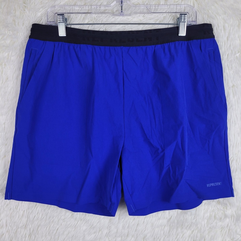Represent Training Crew Fused Shorts 5 Inch Cobalt Blue Mens XL New